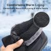 imageApakowa Boys Girls Winter Snow Boots  Waterproof Insulated Cold Weather Boots with Side Zipper Drawstring Closure ampamp AntiSlip SoleBlack578