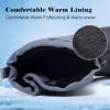 imageApakowa Boys Girls Winter Snow Boots  Waterproof Insulated Cold Weather Boots with Side Zipper Drawstring Closure ampamp AntiSlip SoleBlackgrey2303