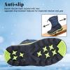imageApakowa Boys Girls Winter Snow Boots  Waterproof Insulated Cold Weather Boots with Side Zipper Drawstring Closure ampamp AntiSlip SoleBlacknavy2303