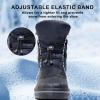imageApakowa Boys Girls Winter Snow Boots  Waterproof Insulated Cold Weather Boots with Side Zipper Drawstring Closure ampamp AntiSlip SoleNavy578