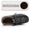 imageApakowa Boys Loafers Slip On Shoes Girls Casual Boat Shoes ToddlerLittle KidBig Kid520black