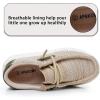 imageApakowa Boys Loafers Slip On Shoes Girls Casual Boat Shoes ToddlerLittle KidBig Kid520lightbrown