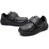 imageApakowa Boys Oxford School Uniform Loafer Shoes Adjustable Strap Comfort Dress Shoes ToddlerLittle KidBig KidBlack 1