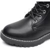 imageApakowa Gilrs Combat Boots Side Zipper Ankle Booties ToddlerLittle KidBig KidZsf01black