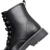imageApakowa Gilrs Combat Boots Side Zipper Ankle Booties ToddlerLittle KidBig KidZsf01black