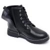 imageApakowa Gilrs Combat Boots Side Zipper Ankle Booties ToddlerLittle KidBig KidZsf01black