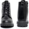 imageApakowa Gilrs Combat Boots Side Zipper Ankle Booties ToddlerLittle KidBig KidZsf01black