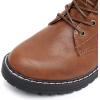 imageApakowa Gilrs Combat Boots Side Zipper Ankle Booties ToddlerLittle KidBig KidZsf01brown