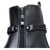 imageApakowa Girls Combat Boots Fashion Ankle Booties Side Zipper Boots Little KidBig KidBlackfs727