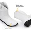 imageApakowa Girls Cowboy Boots Side Zipper Cowgirl Boots Embroidered Western Style Toddler Little Kid Big KidWhite