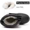 imageApakowa Kids Boys Girls Cold Weather Water Resistant Winter Snow Boots ToddlerLittle KidBig KidBlack
