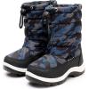 imageApakowa Kids Boys Girls Cold Weather Water Resistant Winter Snow Boots ToddlerLittle KidBig KidBlueBlack