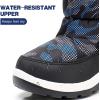 imageApakowa Kids Boys Girls Cold Weather Water Resistant Winter Snow Boots ToddlerLittle KidBig KidBlueBlack