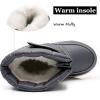 imageApakowa Kids Boys Girls Cold Weather Water Resistant Winter Snow Boots ToddlerLittle KidBig KidGrey