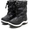 imageApakowa Kids Boys Girls Cold Weather Water Resistant Winter Snow Boots ToddlerLittle KidBig KidGreyBlack