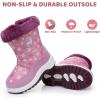 imageApakowa Kids Boys Girls Cold Weather Water Resistant Winter Snow Boots ToddlerLittle KidBig KidH0329purple