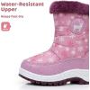 imageApakowa Kids Boys Girls Cold Weather Water Resistant Winter Snow Boots ToddlerLittle KidBig KidH0329purple