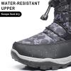 imageApakowa Kids Boys Girls Cold Weather Water Resistant Winter Snow Boots ToddlerLittle KidBig KidH7321black