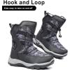 imageApakowa Kids Boys Girls Cold Weather Water Resistant Winter Snow Boots ToddlerLittle KidBig KidH7321black