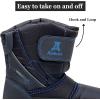 imageApakowa Kids Boys Girls Cold Weather Water Resistant Winter Snow Boots ToddlerLittle KidBig KidNavy