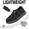 imageApakowa Kids Boys Girls Loafers SlipOn Casual Walking Shoes Comfortable ampamp Lightweight ToddlerLittle KidBig KidBlack
