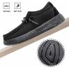 imageApakowa Kids Boys Girls Loafers SlipOn Casual Walking Shoes Comfortable ampamp Lightweight ToddlerLittle KidBig KidBlack