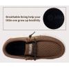 imageApakowa Kids Boys Girls Loafers SlipOn Casual Walking Shoes Comfortable ampamp Lightweight ToddlerLittle KidBig KidBrown