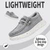 imageApakowa Kids Boys Girls Loafers SlipOn Casual Walking Shoes Comfortable ampamp Lightweight ToddlerLittle KidBig KidGrey