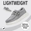 imageApakowa Kids Boys Girls Loafers SlipOn Casual Walking Shoes Comfortable ampamp Lightweight ToddlerLittle KidBig KidGrey