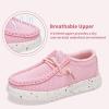 imageApakowa Kids Boys Girls Loafers SlipOn Casual Walking Shoes Comfortable ampamp Lightweight ToddlerLittle KidBig KidPink
