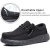 imageApakowa Kids Boys Girls Loafers SlipOn Lightweight Comfortable Shoes ToddlerLittle KidBig KidBlack