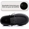 imageApakowa Kids Boys Girls Loafers SlipOn Lightweight Comfortable Shoes ToddlerLittle KidBig KidBlack