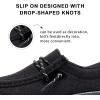 imageApakowa Kids Boys Girls Loafers SlipOn Lightweight Comfortable Shoes ToddlerLittle KidBig KidBlack