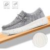 imageApakowa Kids Boys Girls Loafers SlipOn Lightweight Comfortable Shoes ToddlerLittle KidBig KidGrey