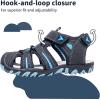 imageApakowa Kids Boys Girls Soft Sole Close Toe Sport Beach Sandals ToddlerLittle KidBlue
