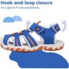 imageApakowa Kids Boys Girls Soft Sole Close Toe Sport Beach Sandals ToddlerLittle KidBrblue