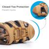 imageApakowa Kids Boys Girls Soft Sole Close Toe Sport Beach Sandals ToddlerLittle KidBrown