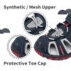 imageApakowa Kids Boys Girls Soft Sole Close Toe Sport Beach Sandals ToddlerLittle KidGrey