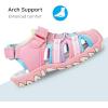 imageApakowa Kids Boys Girls Soft Sole Close Toe Sport Beach Sandals ToddlerLittle KidMulticolorPink