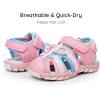 imageApakowa Kids Boys Girls Soft Sole Close Toe Sport Beach Sandals ToddlerLittle KidMulticolorPink
