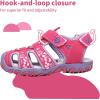 imageApakowa Kids Boys Girls Soft Sole Close Toe Sport Beach Sandals ToddlerLittle KidPeach