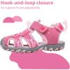 imageApakowa Kids Boys Girls Soft Sole Close Toe Sport Beach Sandals ToddlerLittle KidPink