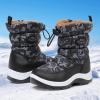 imageApakowa Kids Boys Girls Winter Snow Boots ToddlerLittle KidBlack0330