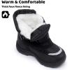 imageApakowa Kids Boys Girls Winter Snow Boots ToddlerLittle KidBlack2