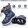 imageApakowa Kids Boys Girls Winter Snow Boots ToddlerLittle KidBlue0330