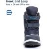 imageApakowa Kids Boys Girls Winter Snow Boots ToddlerLittle KidBlue2