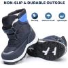 imageApakowa Kids Boys Girls Winter Snow Boots ToddlerLittle KidBlue2