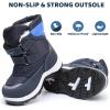 imageApakowa Kids Boys Girls Winter Snow Boots ToddlerLittle KidBlue2