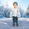 imageApakowa Kids Boys Girls Winter Snow Boots ToddlerLittle KidGrey