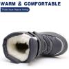 imageApakowa Kids Boys Girls Winter Snow Boots ToddlerLittle KidGrey